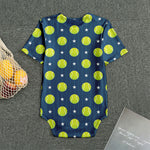 Tennis Sport Pattern Print Men's Bodysuit