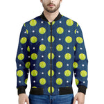 Tennis Sport Pattern Print Men's Bomber Jacket