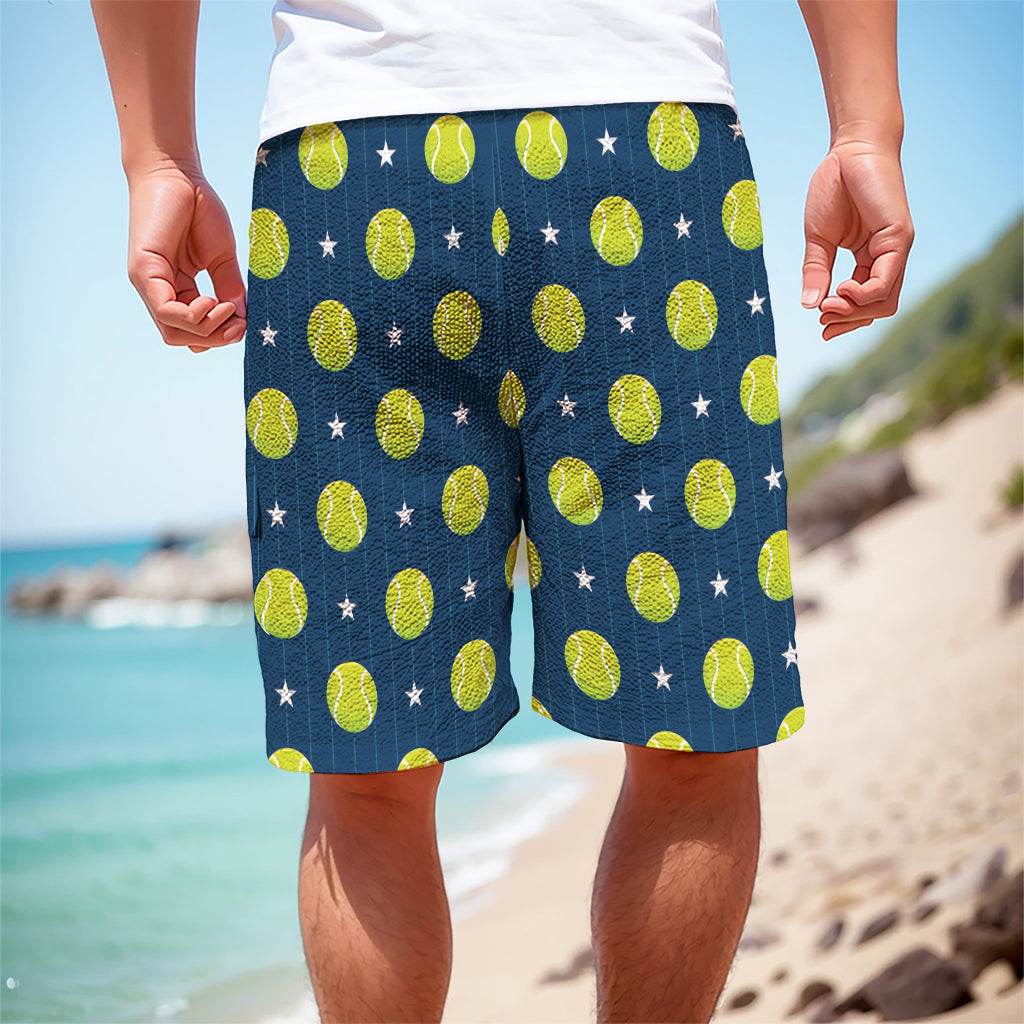 Tennis Sport Pattern Print Men's Cargo Shorts