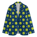 Tennis Sport Pattern Print Men's Cotton Blazer