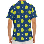 Tennis Sport Pattern Print Men's Deep V-Neck Shirt