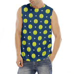 Tennis Sport Pattern Print Men's Fitness Tank Top