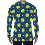 Tennis Sport Pattern Print Men's Long Sleeve T-Shirt