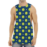 Tennis Sport Pattern Print Men's Muscle Tank Top
