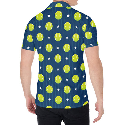 Tennis Sport Pattern Print Men's Shirt