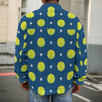 Tennis Sport Pattern Print Men's Shirt Jacket