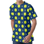 Tennis Sport Pattern Print Men's Velvet T-Shirt