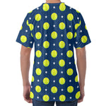 Tennis Sport Pattern Print Men's Velvet T-Shirt