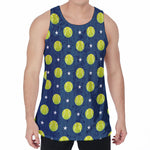 Tennis Sport Pattern Print Men's Velvet Tank Top