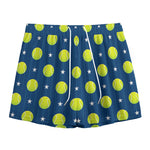 Tennis Sport Pattern Print Mesh Shorts
