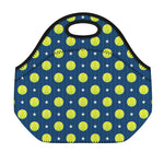 Tennis Sport Pattern Print Neoprene Lunch Bag