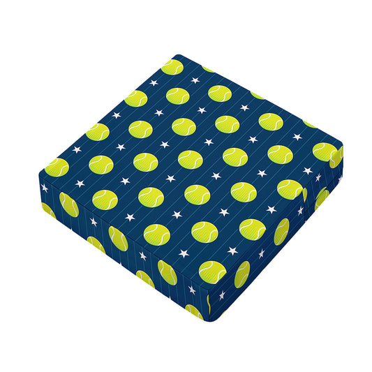 Tennis Sport Pattern Print Outdoor Seat Cushion Cover