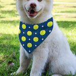 Tennis Sport Pattern Print Over The Collar Dog Bandana