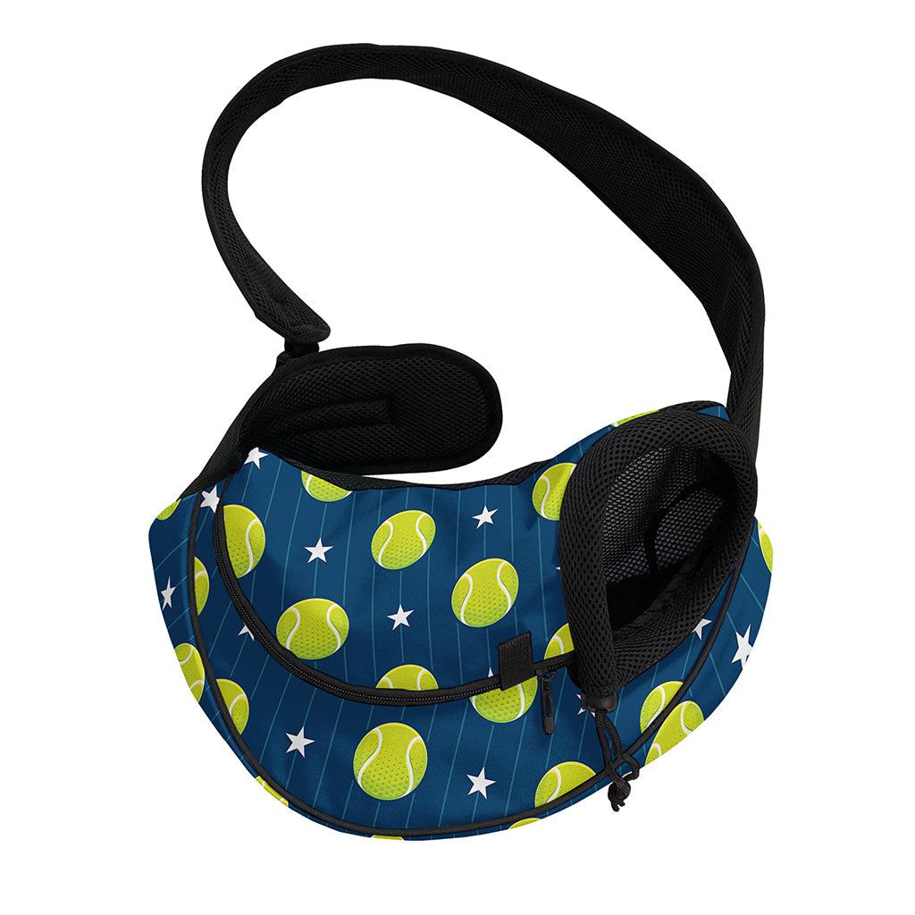 Tennis Sport Pattern Print Pet Sling Carrier