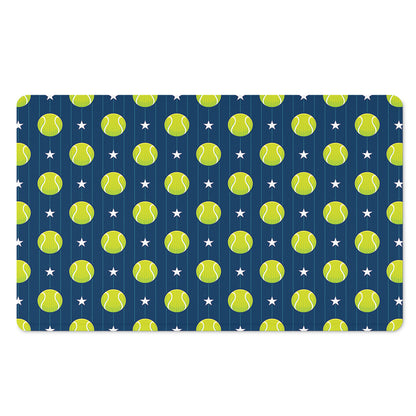 Tennis Sport Pattern Print Polyester Doormat