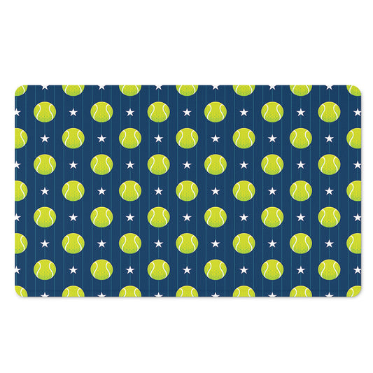 Tennis Sport Pattern Print Polyester Doormat