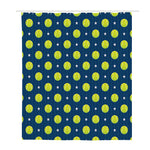 Tennis Sport Pattern Print Polyester Shower Curtain