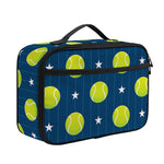 Tennis Sport Pattern Print Portable Lunch Bag
