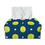 Tennis Sport Pattern Print Rectangle Tissue Box Cover