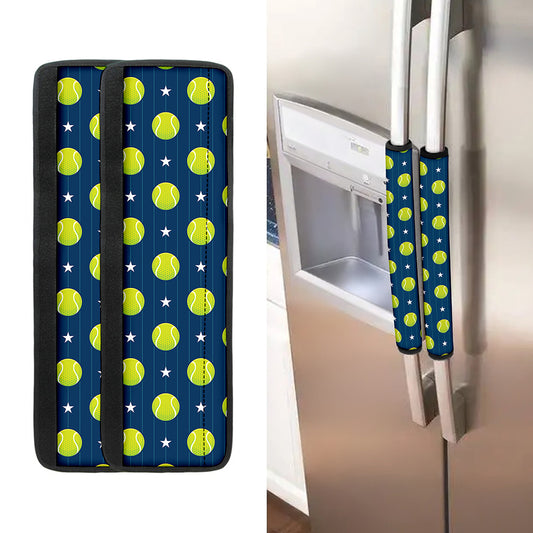 Tennis Sport Pattern Print Refrigerator Handle Covers