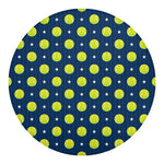 Tennis Sport Pattern Print Round Blanket