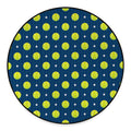 Tennis Sport Pattern Print Round Floor Mat