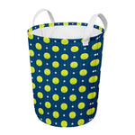 Tennis Sport Pattern Print Round Laundry Basket