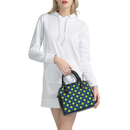 Tennis Sport Pattern Print Shoulder Handbag