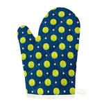 Tennis Sport Pattern Print Single Oven Mitt