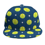 Tennis Sport Pattern Print Snapback Cap