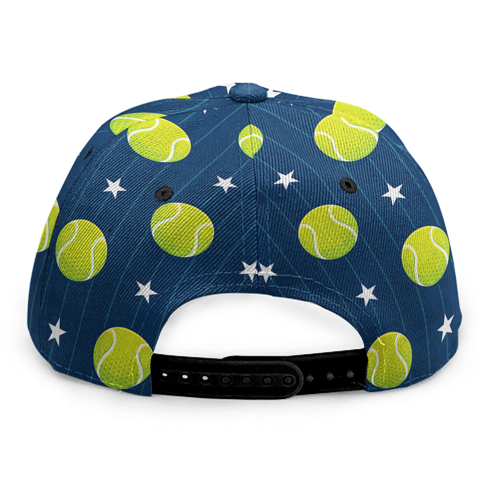 Tennis Sport Pattern Print Snapback Cap