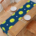 Tennis Sport Pattern Print Table Runner
