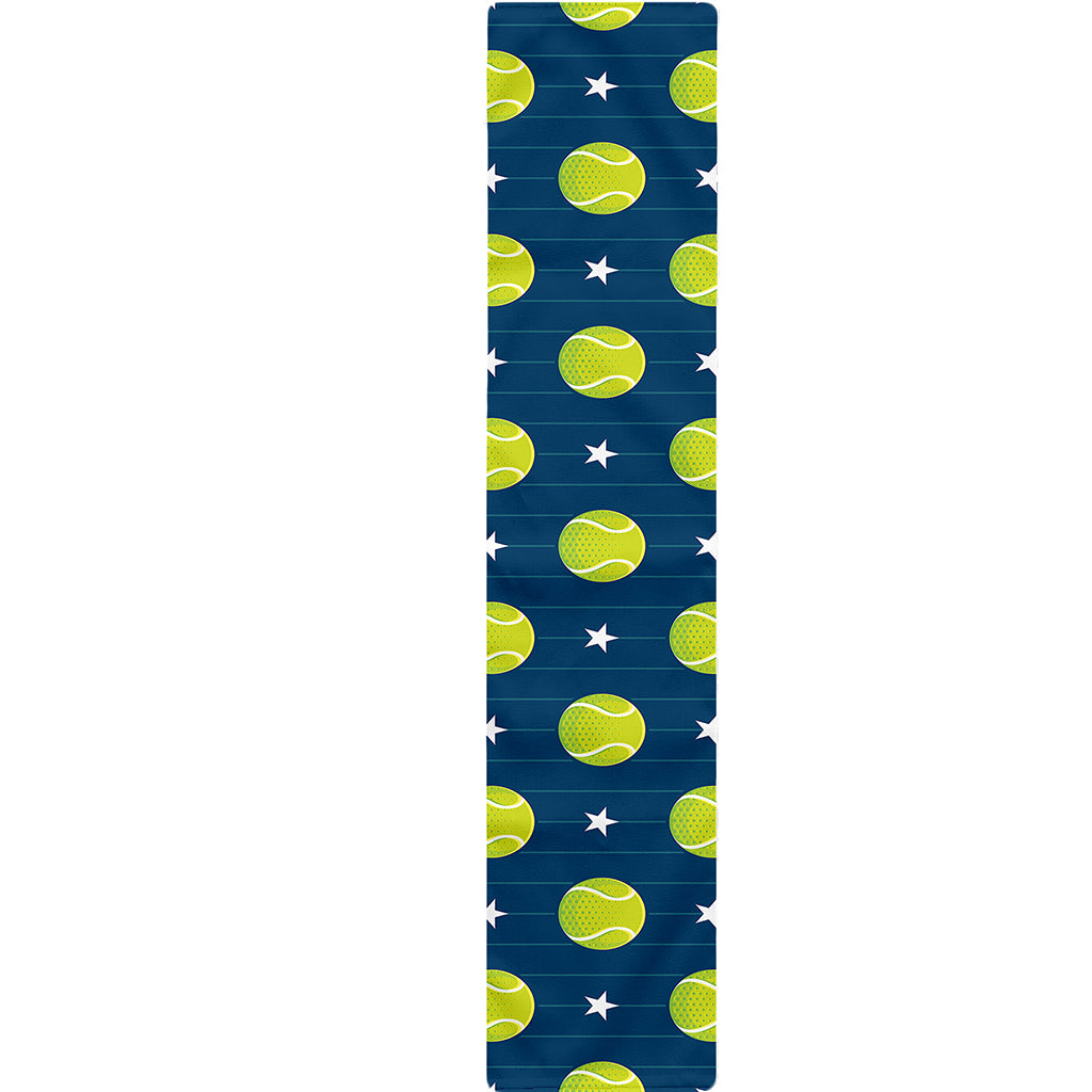 Tennis Sport Pattern Print Table Runner