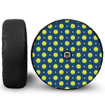 Tennis Sport Pattern Print Tire Cover With Camera Hole