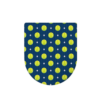 Tennis Sport Pattern Print Toilet Lid Cover