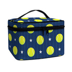 Tennis Sport Pattern Print Travel Makeup Bag