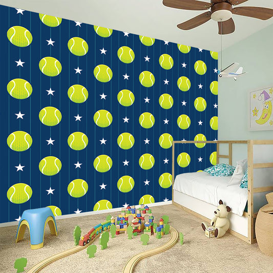 Tennis Sport Pattern Print Wall Sticker