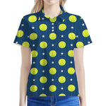 Tennis Sport Pattern Print Women's Polo Shirt