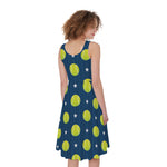 Tennis Sport Pattern Print Women's Sleeveless Dress