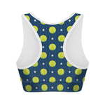 Tennis Sport Pattern Print Women's Sports Bra