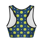 Tennis Sport Pattern Print Women's Sports Bra