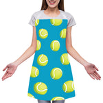Tennis Theme Pattern Print Adjustable Apron