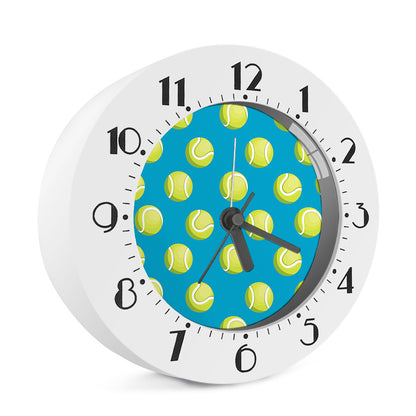 Tennis Theme Pattern Print Alarm Clock