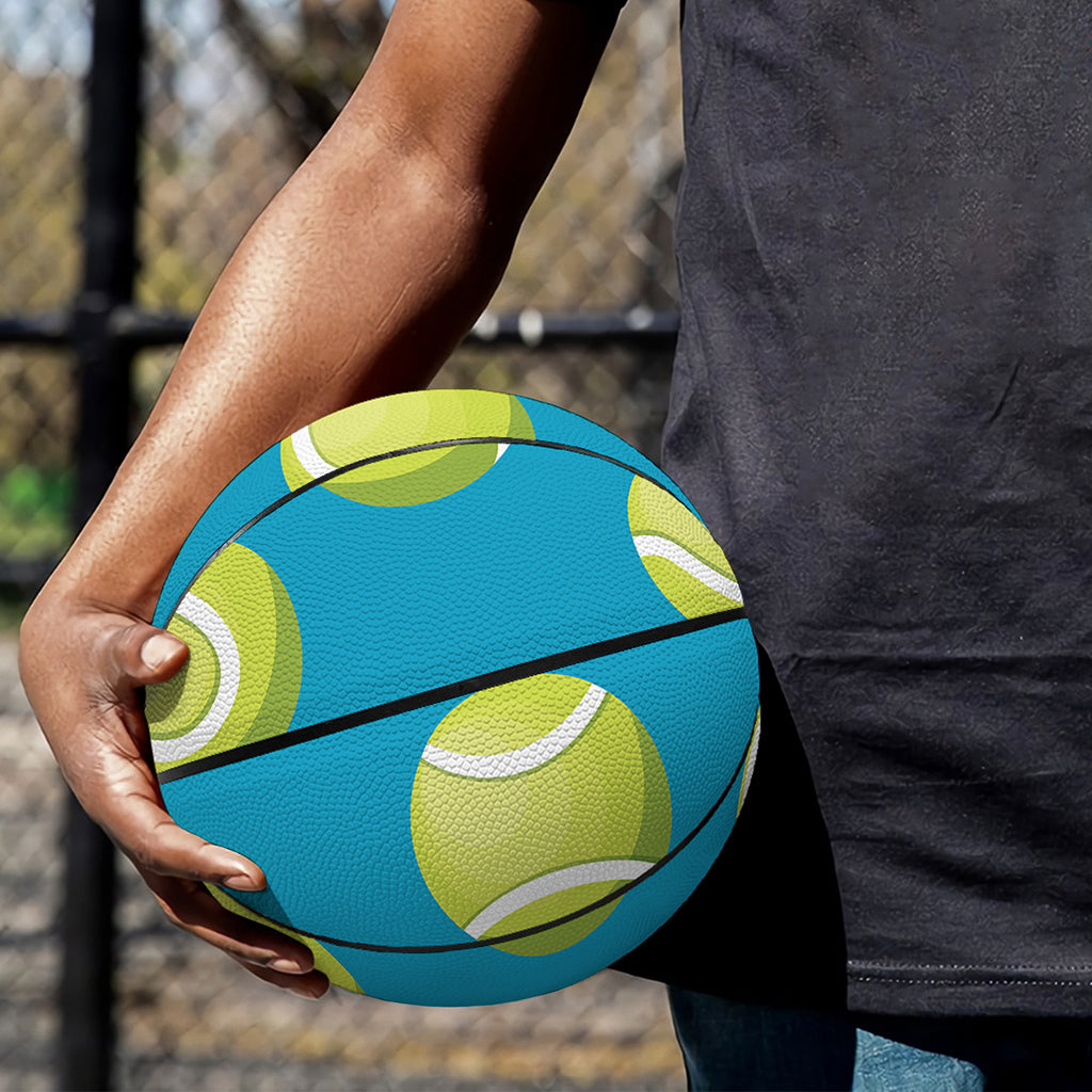 Tennis Theme Pattern Print Basketball