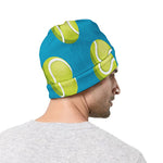 Tennis Theme Pattern Print Beanie