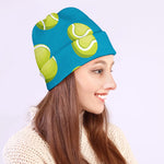Tennis Theme Pattern Print Beanie