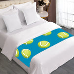 Tennis Theme Pattern Print Bed Runner