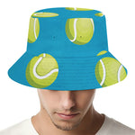 Tennis Theme Pattern Print Bucket Hat