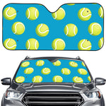 Tennis Theme Pattern Print Car Windshield Sun Shade