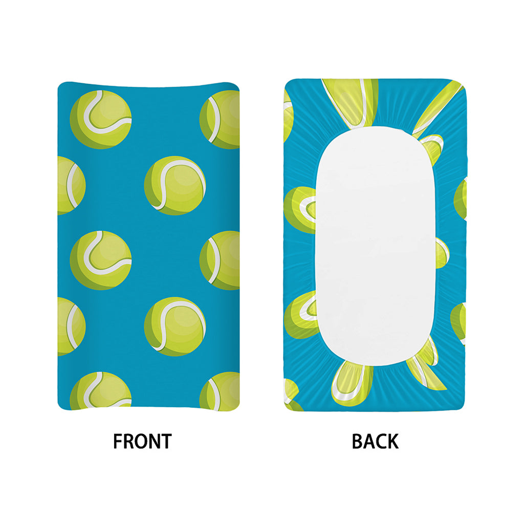 Tennis Theme Pattern Print Changing Pad Cover